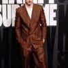 PARIS 2026 Marty Supreme Premiere Timothée Chalamet Brown Suit for sale