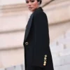 PFW 2026 Teyana Taylor Black 2026 Coat