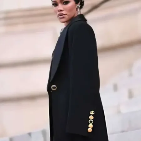 PFW 2026 Teyana Taylor Black 2026 Coat