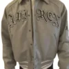 Palace x Avirex Grey Varsity Jacket