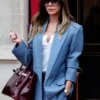 Paris Fashion Week Victoria Beckham Blue Blazer