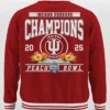 Peach Bowl Championship Indiana Hoosiers Varsity Jacket Red