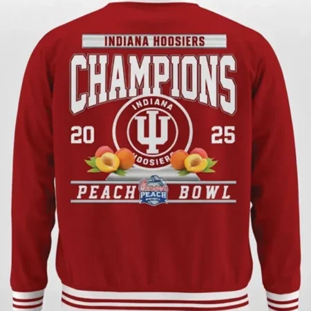 Peach Bowl Championship Indiana Hoosiers Varsity Jacket Red