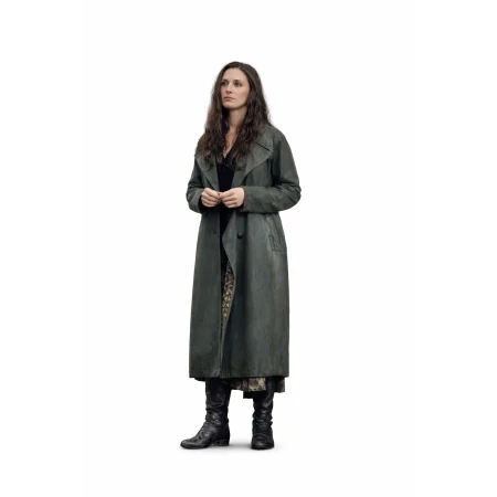 Peaky Blinders inspired leather trench coat women