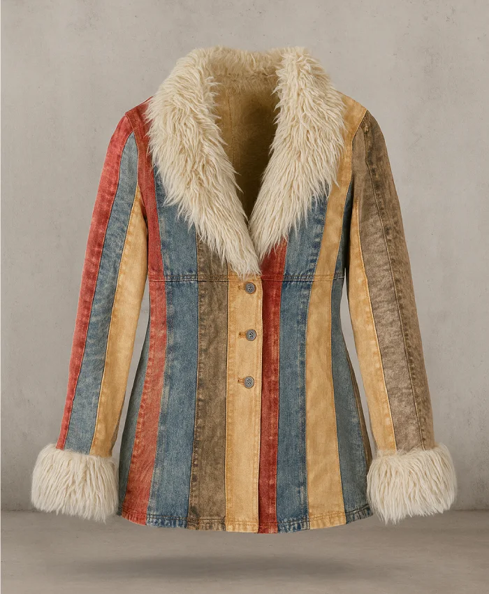 Penny Lane Vintage Multicolor Denim Jacket