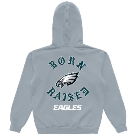 Philadelphia Eagles Born x Raised Grey Hoodie