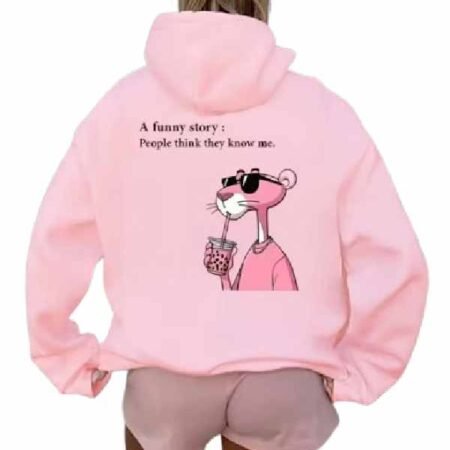 Pink Panther Printed Hoodie back