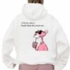 Pink Panther Printed white back Hoodie