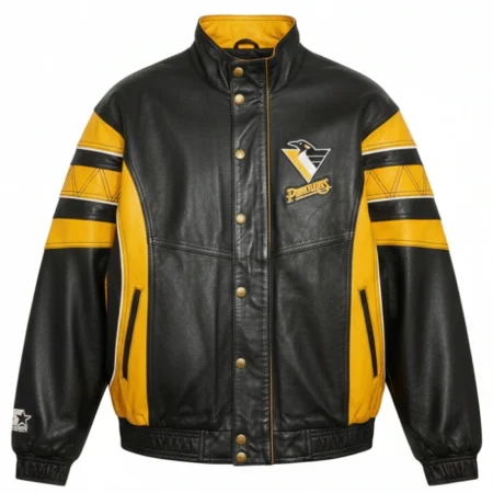 Pittsburgh Penguins Vintage Leather Jacket