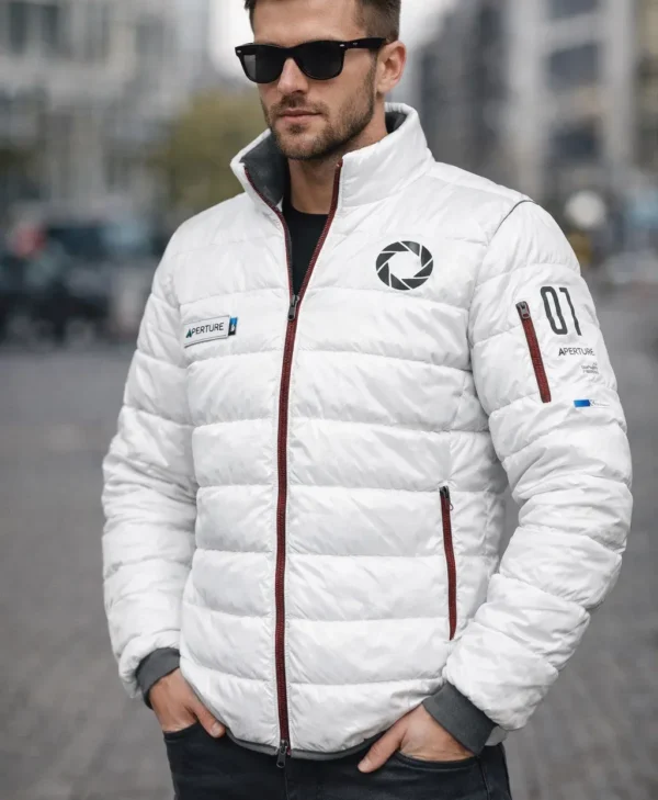 Portal 2 Musterbrand Puffer Jacket model