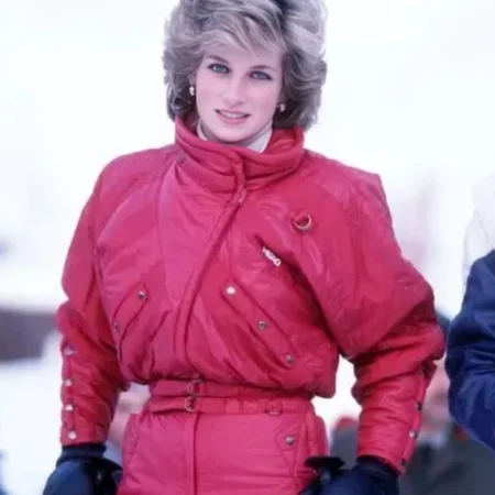 Princess Diana Red Ski Jacket