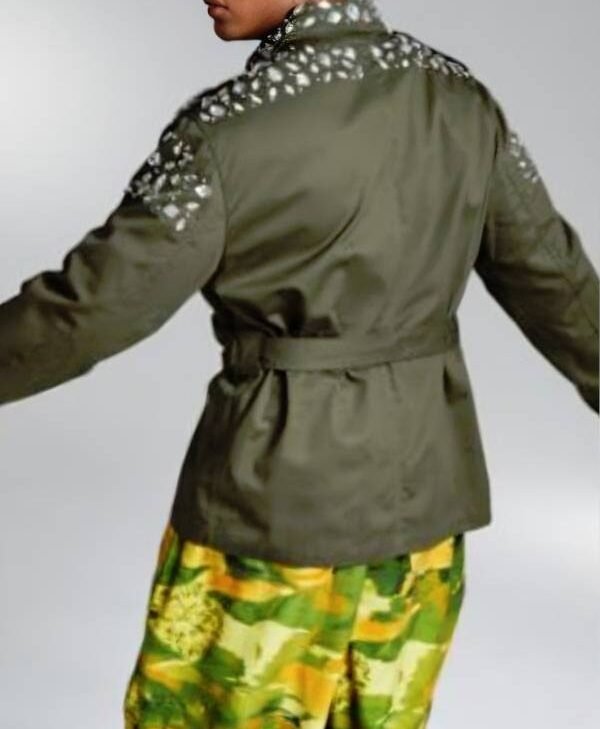 Reality Check ANTM 2026 Miss J. Alexander Green Embellished Jacket back