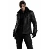 Resident Evil Requiem Leon S Kennedy Black Leather Jacket