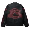 Revenge Burnout Leather Jacket back