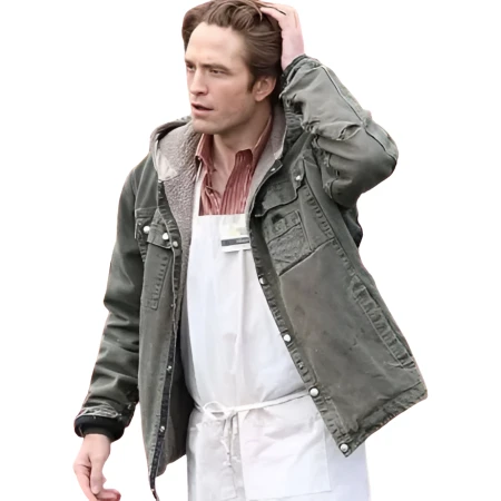Robert Pattinson Here Comes The Flood Green Cotton Jacket