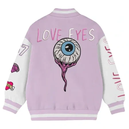 Rosie Love Eyes Stegaro Varsity Jacket for sale