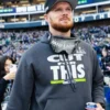 Sam Darnold Seahawks Super Bowl LX Cut For This Parade Hoodie front