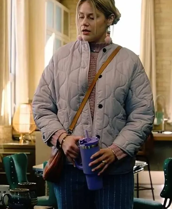 Sarah Luby Purple Quilted Jacket