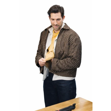 Scott Adkins Reckless 2026 Checkered Jacket