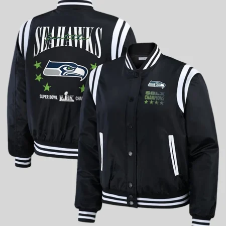 Seahawks Super Bowl LX Champions Full-Snap Bomber Jacket