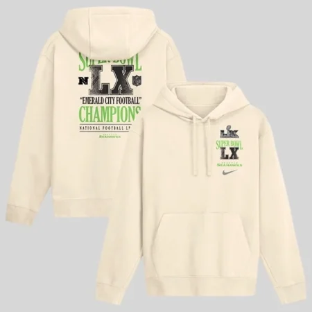 Seahawks Super Bowl LX Champions Long Ball Club Hoodie