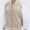 Seahawks Super Bowl LX Champions Tan Bomber Jacket