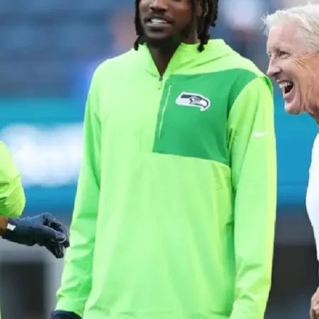 Seattle Seahawks Neon Green Half-Zip Hooded Jacket