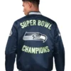 Seattle Seahawks Two-Time Super Bowl Champions Varsity Jacket for sale