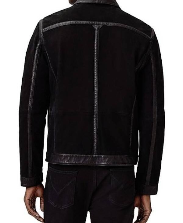 Shifting Gears S2 Tim Allen Black Suede Jacket back