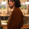 Shop Morena Baccarin Sheriff Country S01 Brown Bomber Jacket