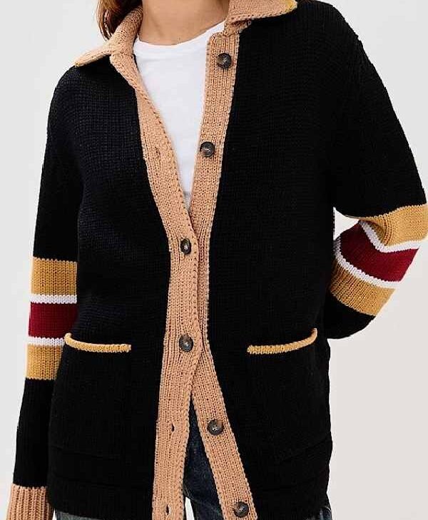 Shrinking S3 Christa Miller Black Cardigan