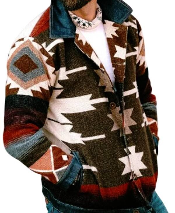 Shrinking S3 Jason Segel Aztec Jacket
