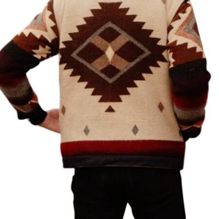 Shrinking S3 Jason Segel Aztec Jacket back