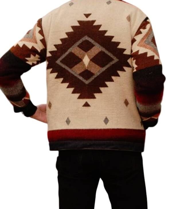 Shrinking S3 Jason Segel Aztec Jacket back