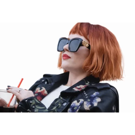 Sierre McCormick Killing Mary Sue Floral Printed Leather Jacket for sale