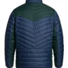 Signing Tony Raymond Quilted Blue Puffer Jacket back