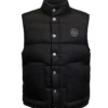 Snover Black Puffer Vest