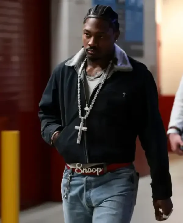 Stefon Diggs Super Bowl LX Black Jacket