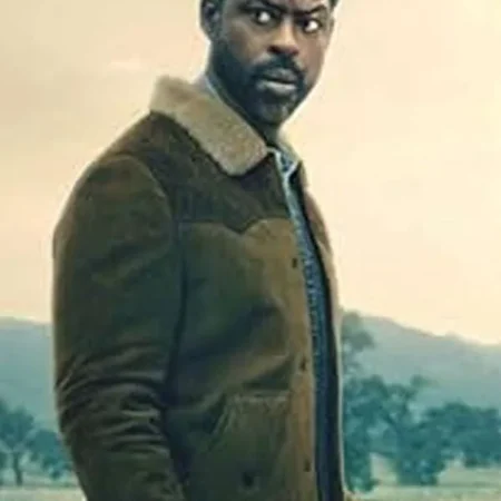 Sterling K. Brown Paradise Brown Suede Leather Jacket For Sale