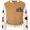 Super Bowl 2026 Varsity camel Jacket