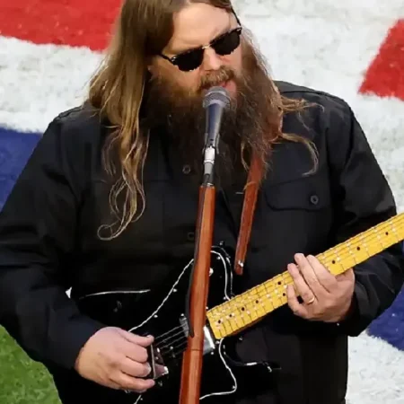 Super Bowl LVII Chris Stapleton Black Jacket