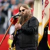 Super Bowl LVII Chris Stapleton Black Jacket front