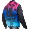 Super Bowl LX 2026 Black Varsity Jacket back