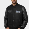 Super Bowl LX Champions Seattle Seahawks Varsity Jacket