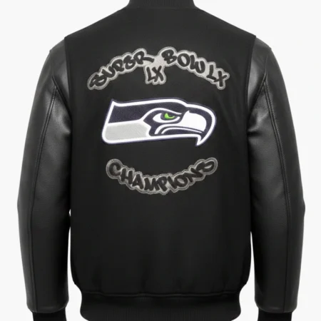 Super Bowl LX Champions Seattle Seahawks Varsity Jacket