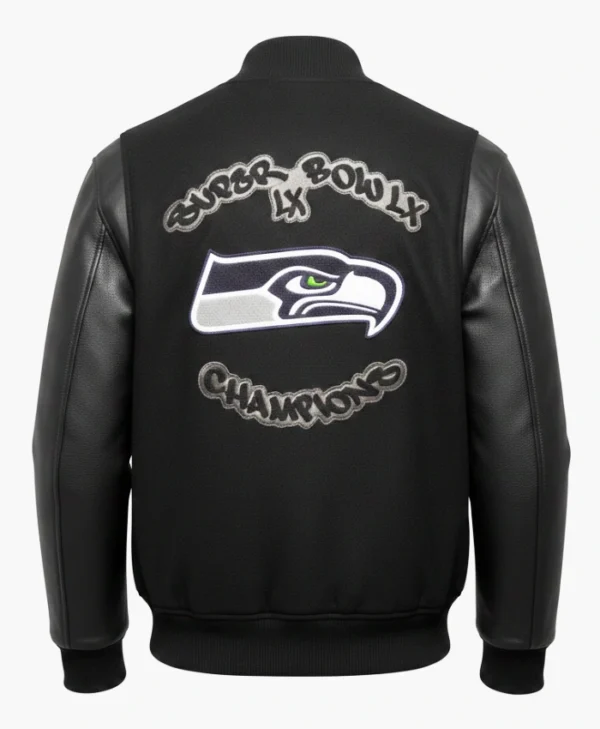 Super Bowl LX Champions Seattle Seahawks Varsity Jacket