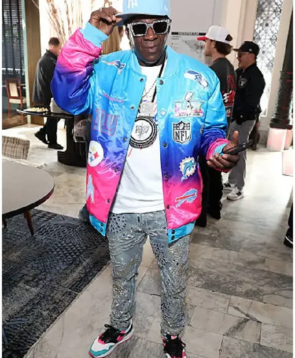 Super Bowl LX Flavor Flav Multicolr Jacket for sale