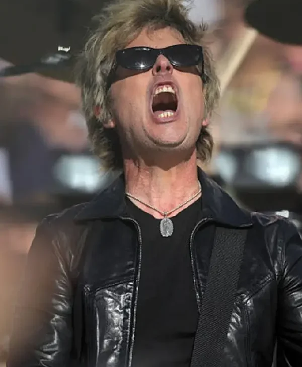 Super Bowl LX Green Day Leather black Jacket
