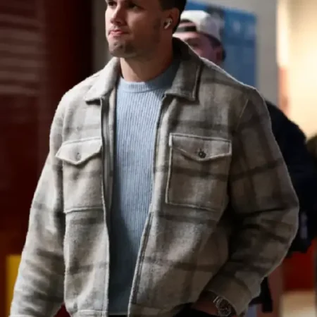 Super Bowl LX Hunter Henry Checked Jacket