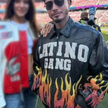 Super Bowl LX J Balvin Leather Jacket for sale